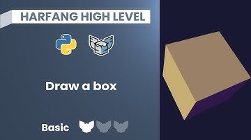 Draw a 3D box in Python with Harfang High Level