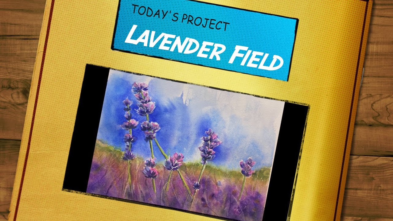 How to Paint Lavender with Watercolors | Cindy's Art