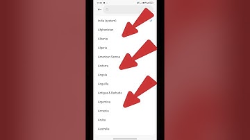 How to change region in android #settings