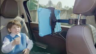 【Lamicall】STCH04 Car Headrest Tablet Holder - [Lockable] [Thick Case Friendly] [Foldable Clip]