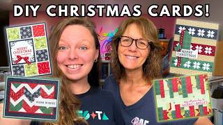 Make 4 Christmas Cards with the Stitched Stocking Bundle