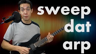 Learn Sweep Picking  How to SHRED teh ArPegGiO [Guitar Lesson]