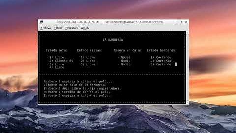 video barberia ncurses