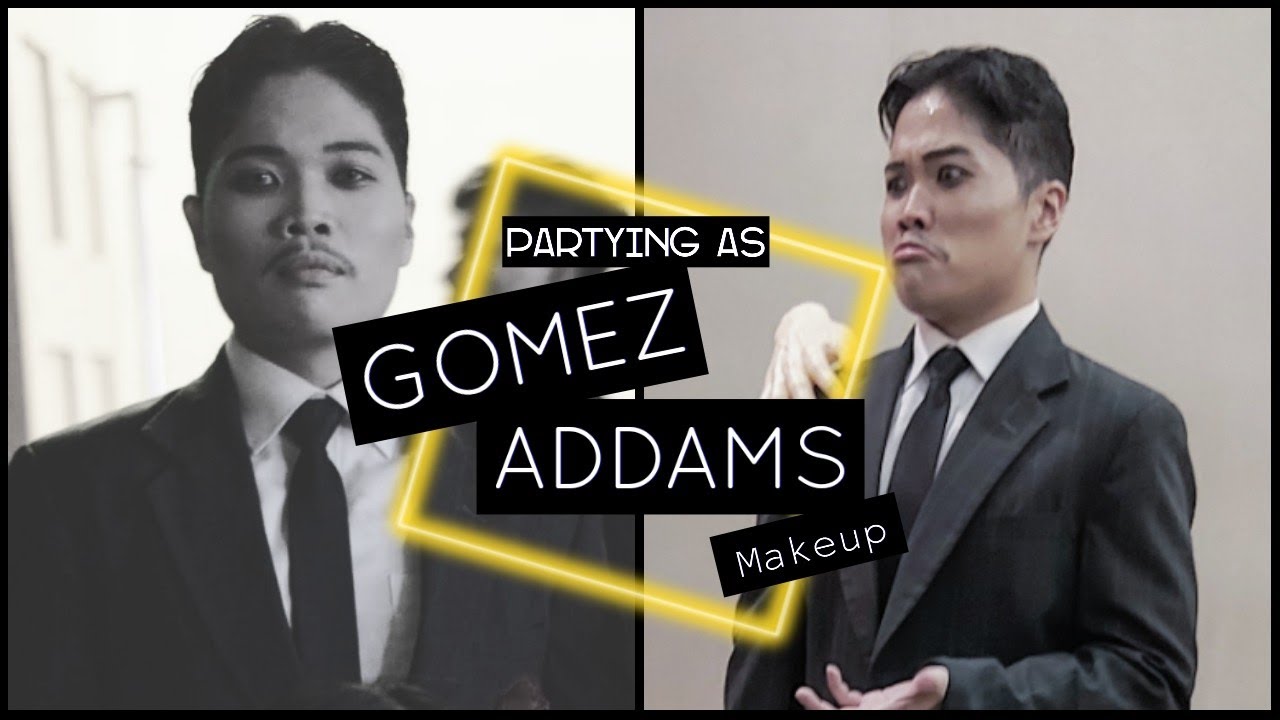 GOMEZ ADDAMS Transformation | Party with the ADDAMS!! - GRWM - YouTube