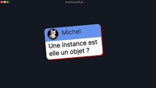 Instance vs Object