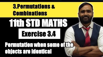 11th MATHS 2 | 3 Permutations and Combinations | Exercise 3.4 | PRADEEP GIRI SIR