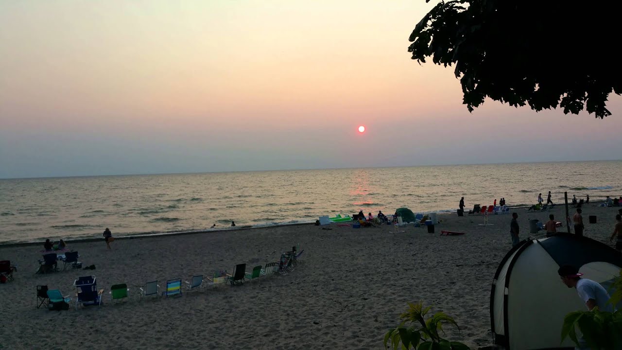 Sunset at Angola, NY. Near Sunset Bay. YouTube