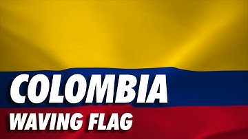 Colombia Waving Flag 4K Moving Wallpaper Background
