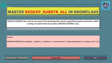 Master REGEXP_SUBSTR_ALL in Snowflake: Extract Multiple Matches with Ease!