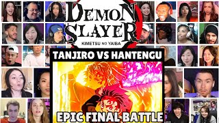 Tanjiro vs Hantengu Final Fight Reaction Mashup | Demon Slayer Season 3 Episode 11