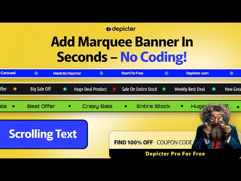 Add Scrolling Text Banners with Marquee Effect on WordPress