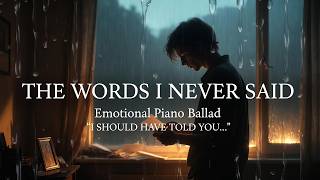 Levi Asher "The Weight of What I Didn’t Say  |Sad Love Song That Makes You Cry