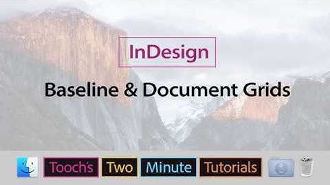 InDesign - Baseline Document Grids