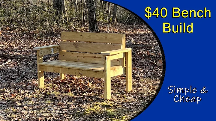 DIY: How to Build a Garden Bench for Two People Under $40 | Step-by-Step Tutorial