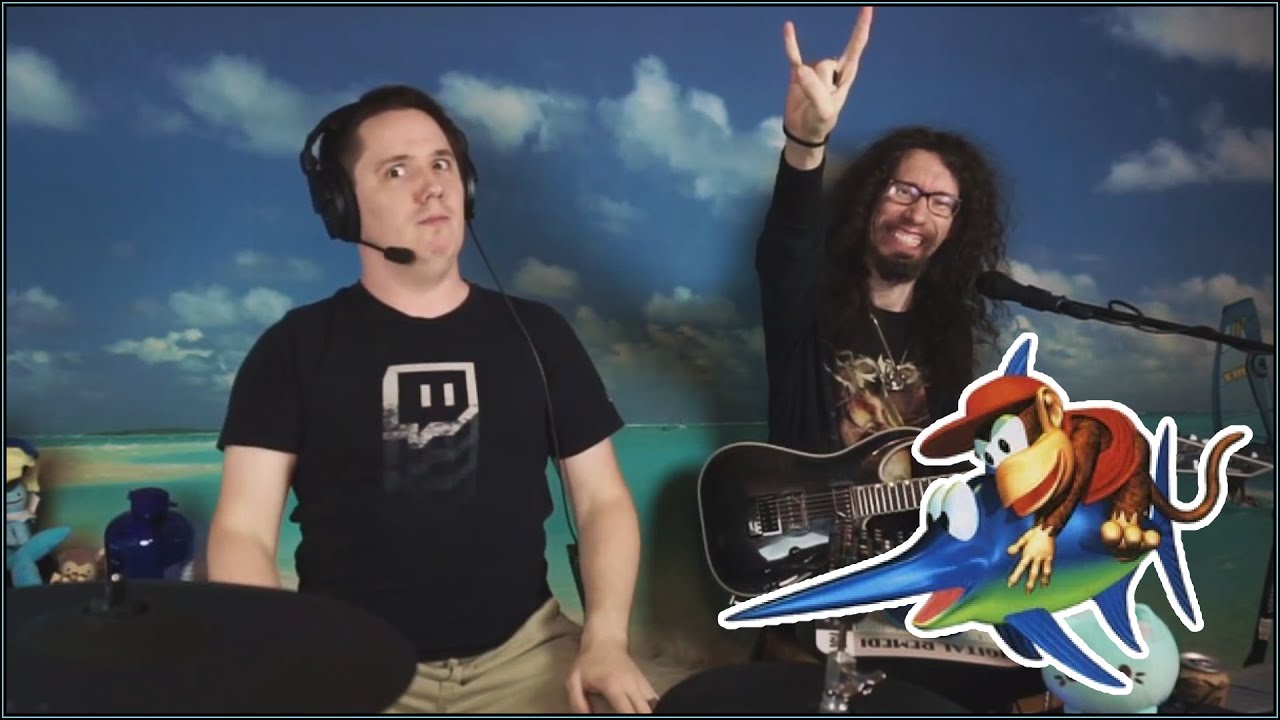 Rocking A Donkey Kong Country Remix With An Awesome Metal Guitarist!