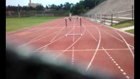 hurdles five step jammed in one foot
