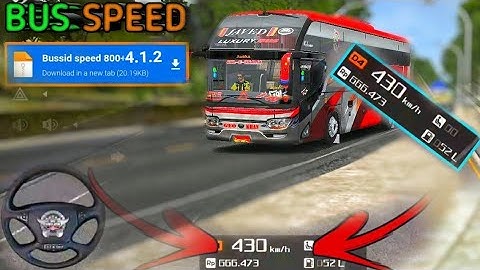 bussid speed file 4.1.2 || bussid new update speed file ||  bussid speed bus mod | bussid hack speed