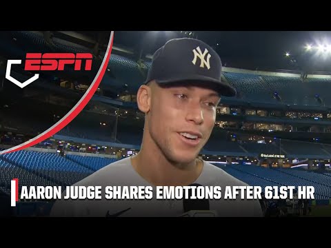 ESPN Aaron Judge shares his first thought after hitting 61st home run MLB on ESPN