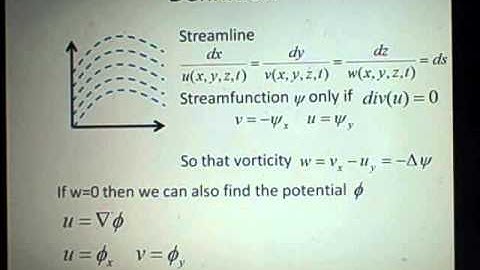 Fluids- Streamfunction and Potential