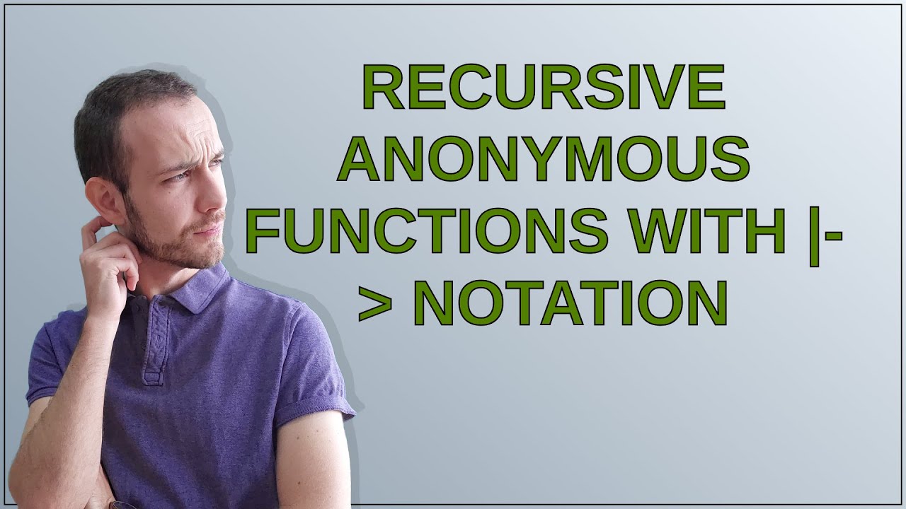 Mathematica: Recursive anonymous functions with - notation - YouTube