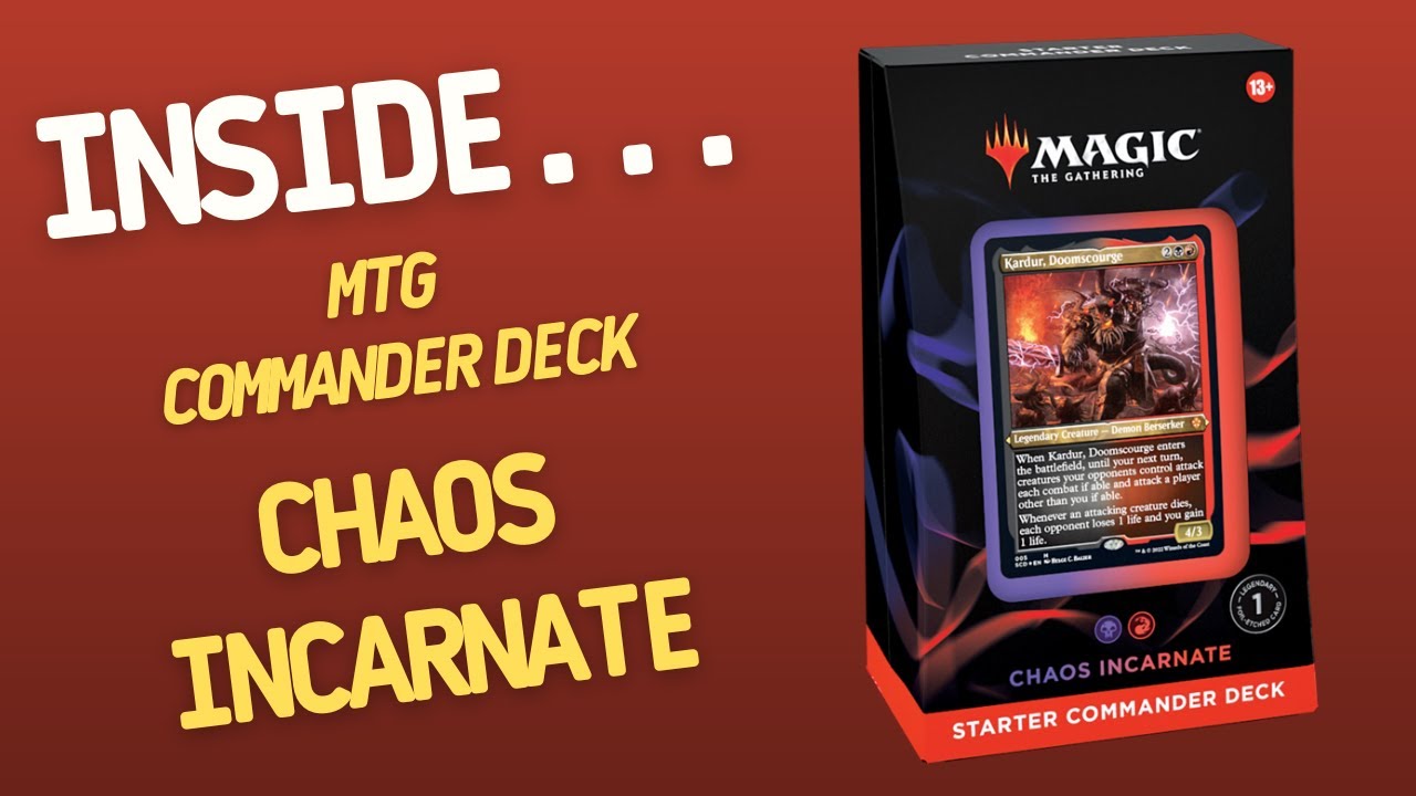 Starter Commander Deck Chaos Incarnate Magic The Gathering | Inside ...