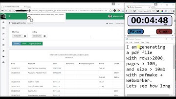 pdfmake took 6mins to render a file..