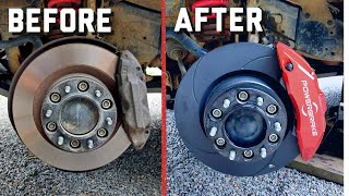 Powerbrake Big Brake Kit for 5th gen Toyota 4runner. Complete installation walk through & comparison