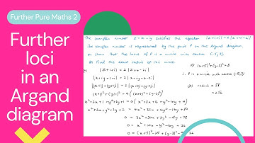 Further loci in an Argand diagram (Edexcel IAL FP2 4.2)