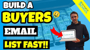 How To Build An Email List Of BUYERS FAST AND FREE