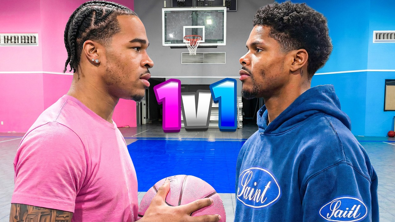 Plaqueboymax vs Shakur Stevenson 1v1 Basketball!