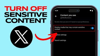 How to Turn Off X Twitter Sensitive Content Setting