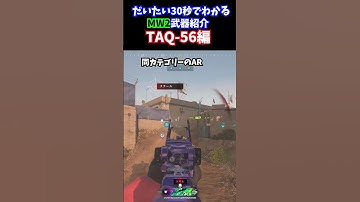 【だいたい30秒でわかる】MW2武器紹介：TAQ-56編【CoD:MW3】【CoD:MW2】【杠葉 鈴】【#新人vtuber 】#shorts  #cod #mw3 #mw2