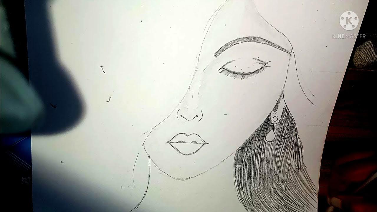 sketch drowing simran Artist - YouTube