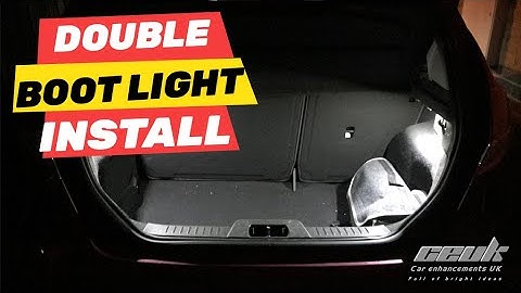Installing a CEUK double boot light kit to any car!