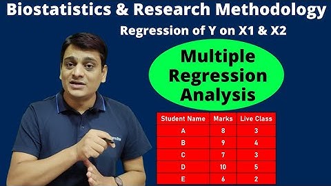 Part 21: Multiple Regression Analysis | Complete Explanation | Problem & Solution | Y = a+b1X1+b2X2