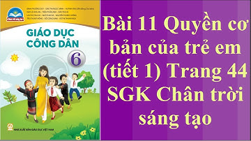 Giáo dục công dân 6 Bài 11 Quyền cơ bản của trẻ em tiết 1 Trang 44 - Sách Chân trời sáng tạo