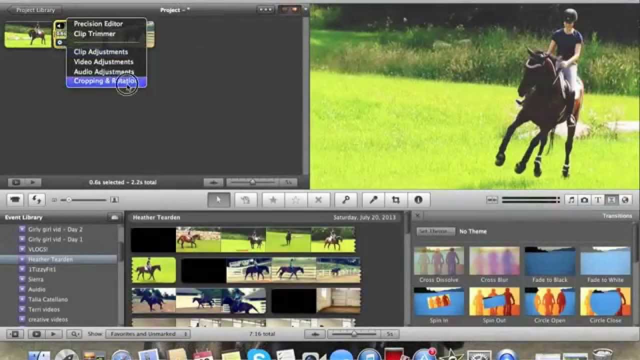 How to zoom in and out{iMovie'11} YouTube