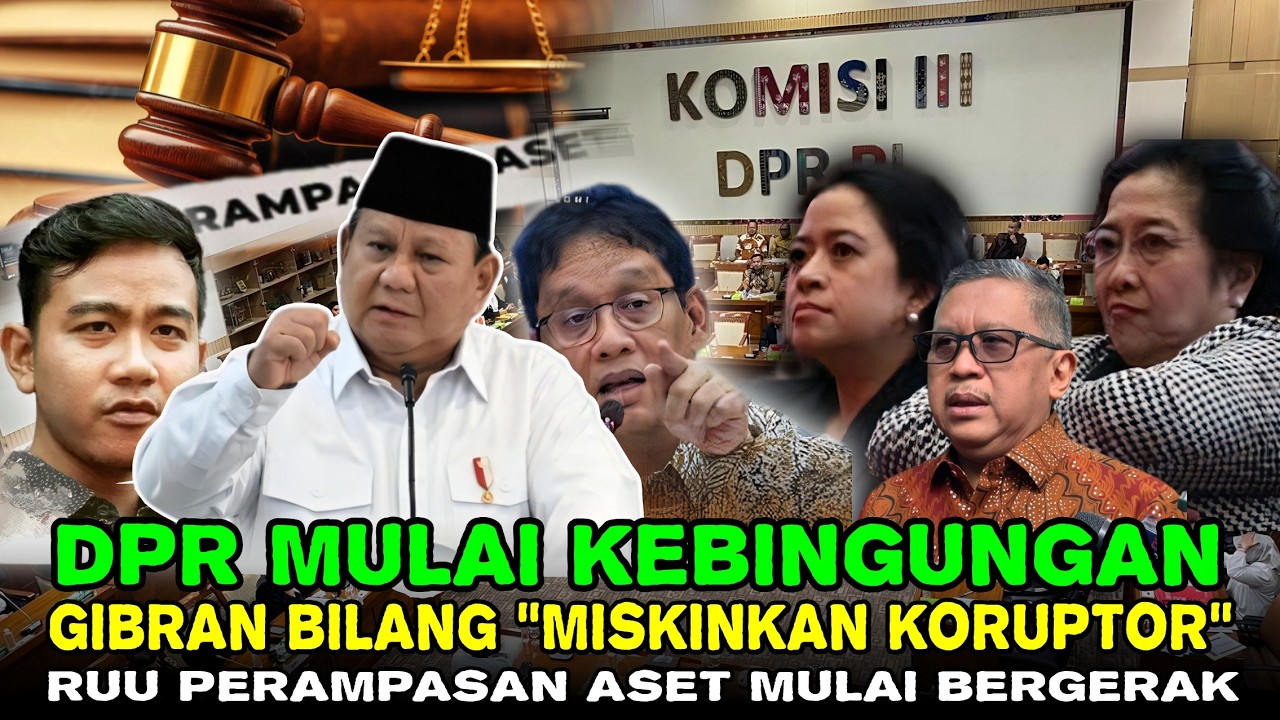 DPR TERPOJOK! GIBRAN GAS POL!! ELIT PANIK — RUU PERAMPASAN ASET SIAP JEBOL!
