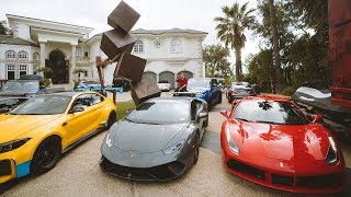 Today in this video i went to jake paul's house and watched the paul
vs joe weller fight. we driving $3 million worth of cars with
ferraris, lam...