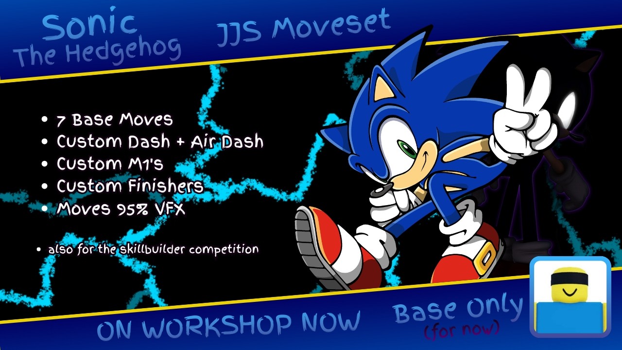 Sonic The Hedgehog | Base Moves Showcase | JJS Skill Builder