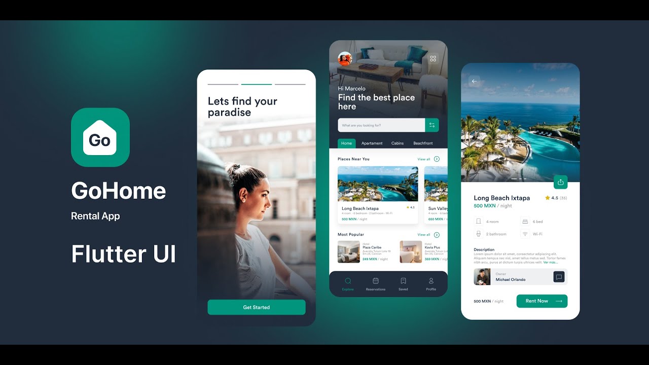 Rental Travel App UI Flutter - Speed Code - YouTube