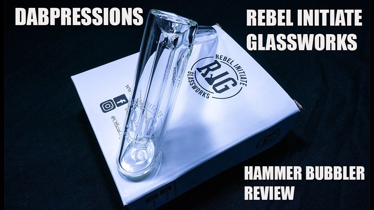 REBEL INITIATE GLASSWORKS (RIG) HAMMER BUBBLER | DABPRESSIONS!
