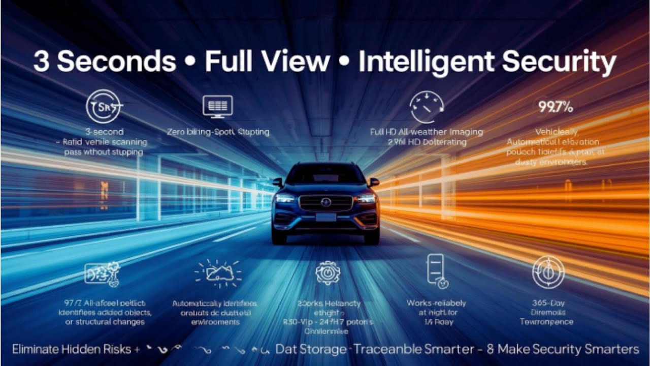 🚘 3-Second Under Vehicle Scan | 0 Blind Spots & 99% Detection （ สแกนใต้ท้องรถใน 3 วินาที ）