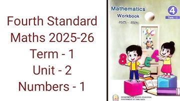 4th standard maths term 1 unit 2 numbers 1 2025 2026 workbook answers