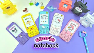 DIY Cute Sanrio Notepad Phone / School Supplies / Mini Sanrio Notebooks