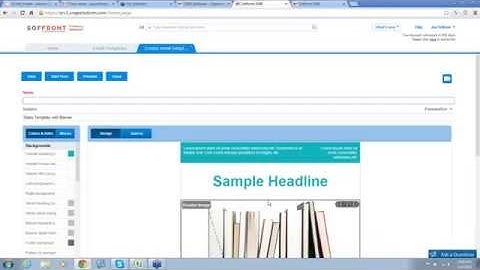 How to create an email template in Soffront Online CRM