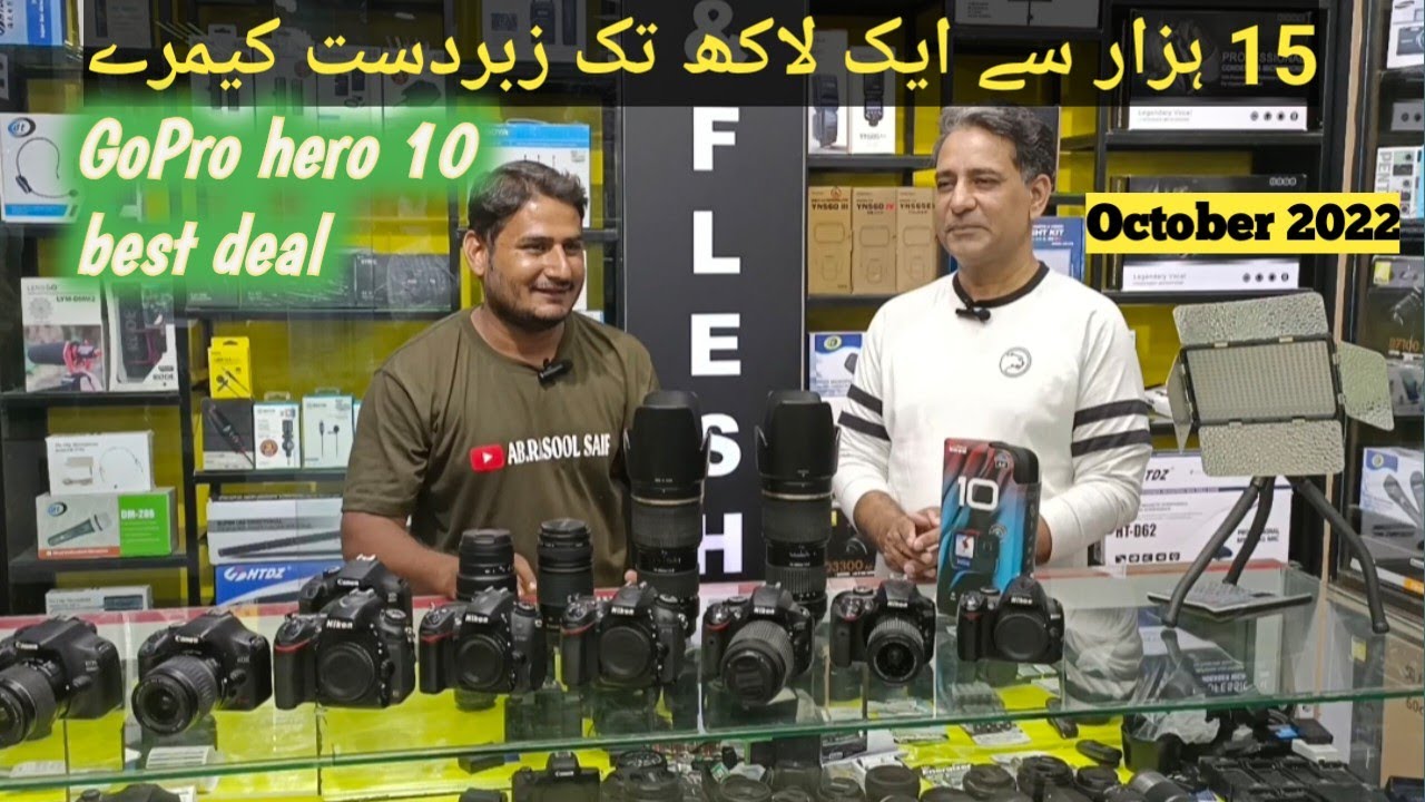 Camera Market Saddar Karachi used Dslr camera GoPro hero 10 YouTube