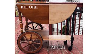 DIY DROP LEAF TABLE  TRANSFORMATION| BEFORE AND AFTER| FURNITURE MAKEOVER