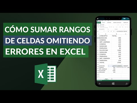 Cómo sumar rangos de celdas omitiendo los errores en EXCEL - Muy fácil