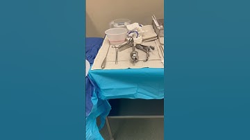 Operating Room Dilation and curettage setup!
